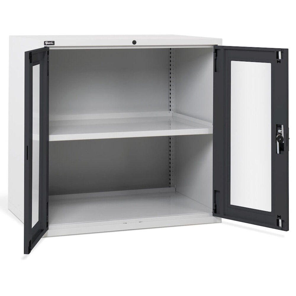 Immagine del prodotto n. 5: Armadio Fami MASTER con ante a battente in policarbonato, AxLxP 1.000 x 1.020 x 726 mm, grigio chiaro, antracite