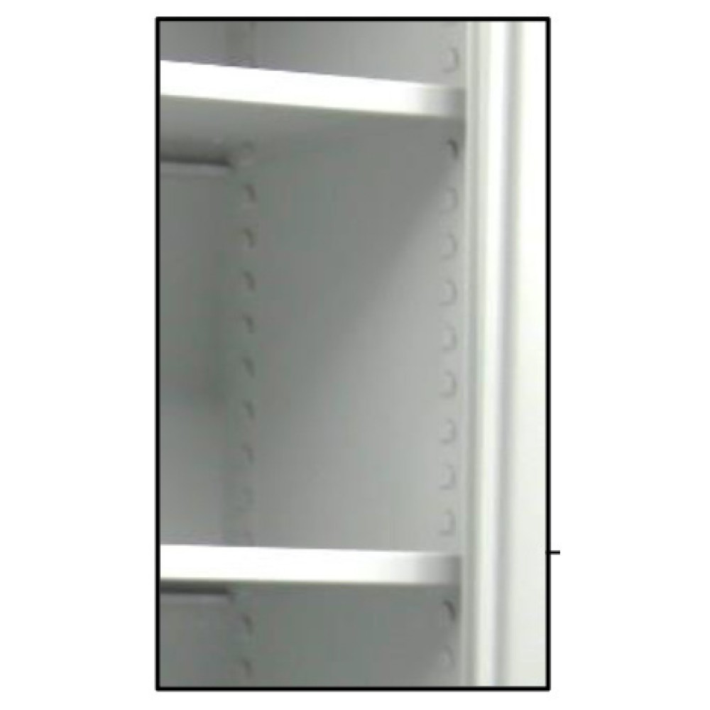 Immagine del prodotto n. 4: Armadio con ante a battente HEMMDAL HF-ST, 5 ripiani per raccoglitori, AxLxP 1.950 x 920 x 420 mm, ripiani zincati, grigio chiaro