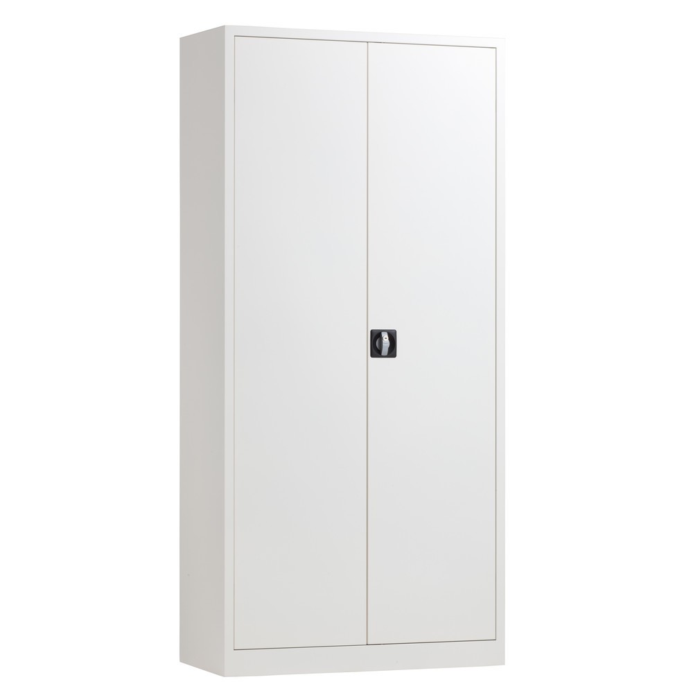 Immagine del prodotto n. 1: Armadio con ante a battente HEMMDAL HF-ST, 5 ripiani per raccoglitori, AxLxP 1.950 x 920 x 420 mm, ripiani zincati, grigio chiaro
