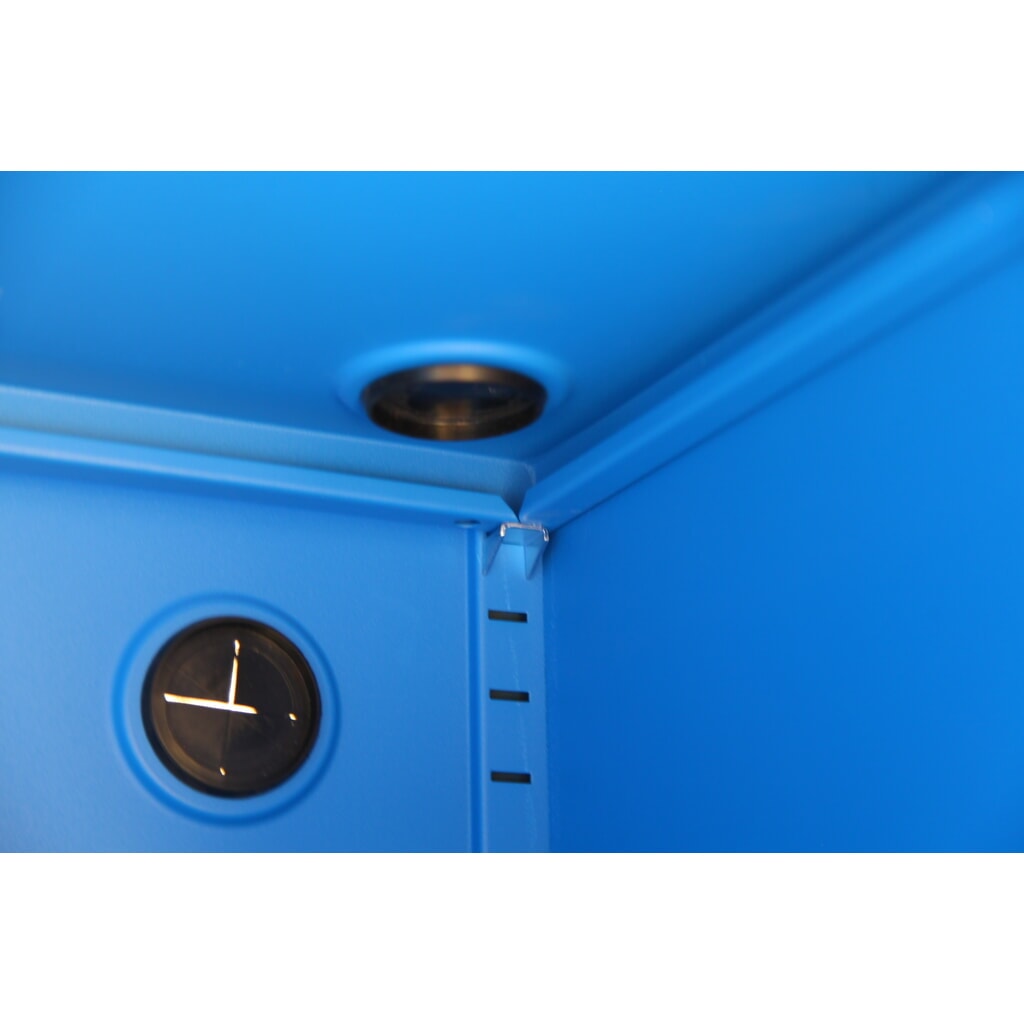 Armadio mobile per computer HEMMDAL HCS-1, AxLxP 1.750 x 650 x 550 mm, blu genziana Immagine del prodotto n. 3: Armadio mobile per computer HEMMDAL HCS-1, AxLxP 1.750 x 650 x 550 mm, blu genziana
