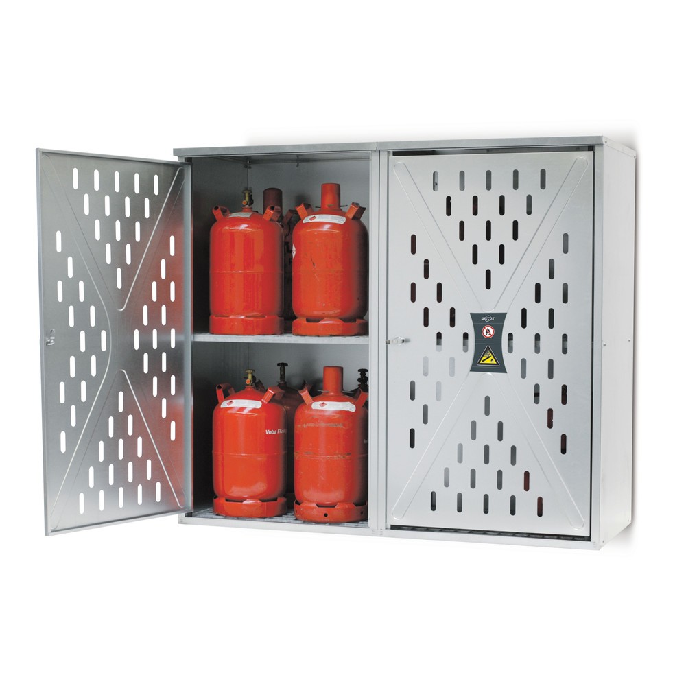 Immagine del prodotto n. 2: Armadio per bombole di gas propano, porta a 1 anta, AxLxP 1.500 x 840 x 690 mm