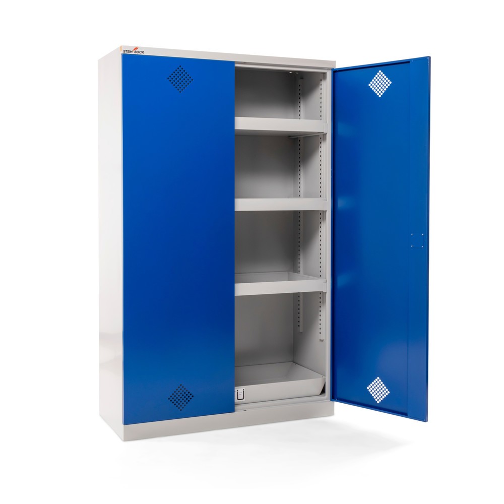 Immagine del prodotto n. 10: Armadio per sostanze chimiche e velenose Steinbock® con 4 vaschette, HxLxP 1.950 x 1.200 x 500 mm
