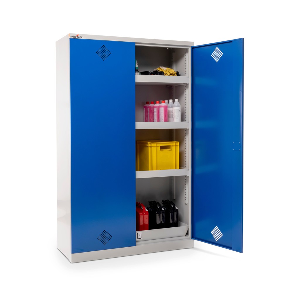 Immagine del prodotto n. 11: Armadio per sostanze chimiche e velenose Steinbock® con 4 vaschette, HxLxP 1.950 x 1.200 x 500 mm