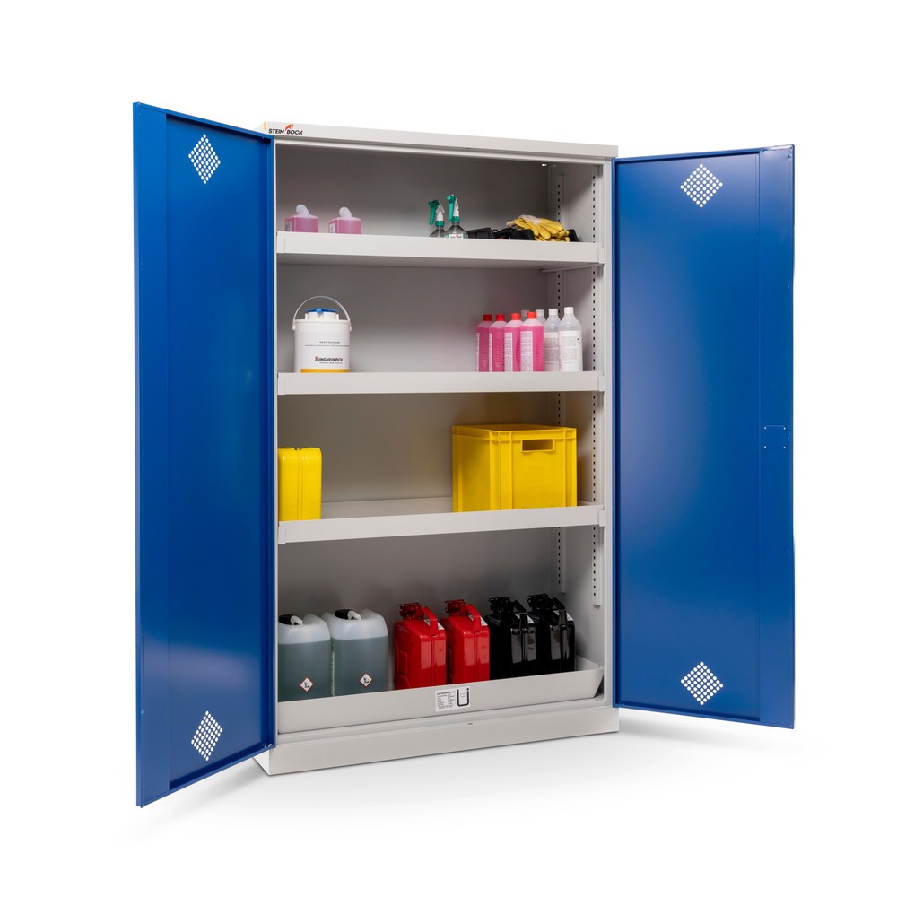 Immagine del prodotto n. 12: Armadio per sostanze chimiche e velenose Steinbock® con 4 vaschette, HxLxP 1.950 x 1.200 x 500 mm