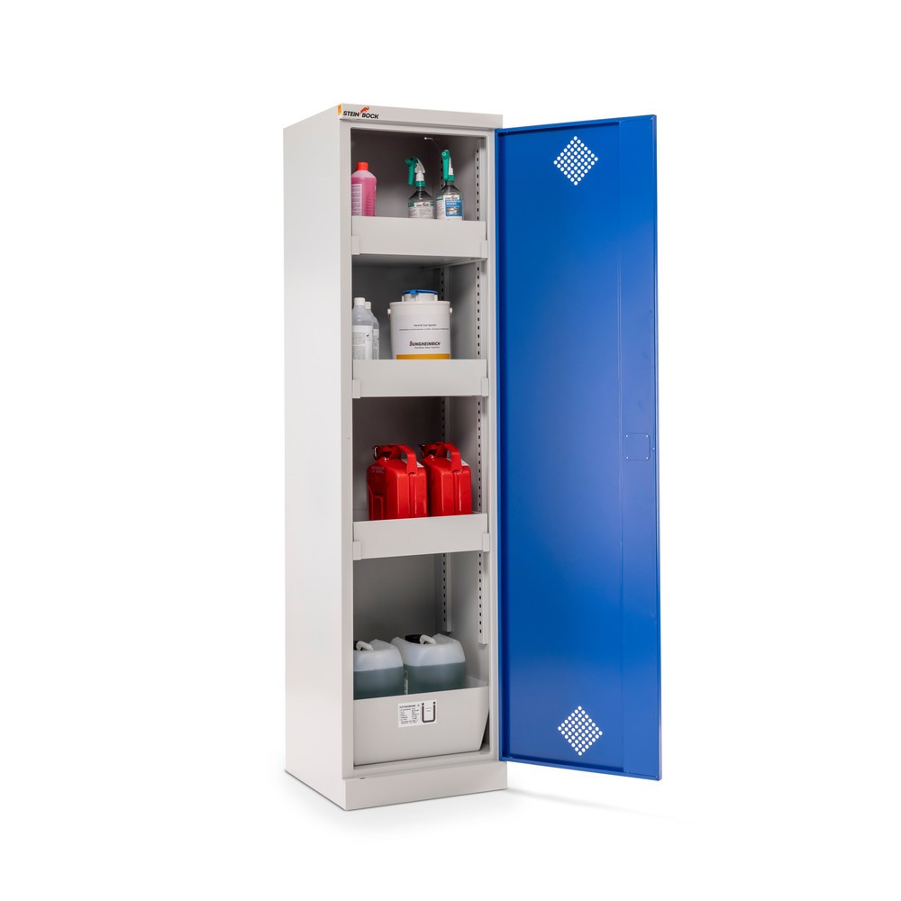Immagine del prodotto n. 6: Armadio per sostanze chimiche e velenose Steinbock® con 4 vaschette, HxLxP 1.950 x 500 x 500 mm