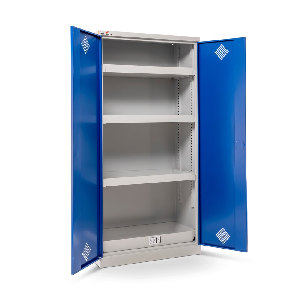 Immagine del prodotto n. 10: Armadio per sostanze chimiche Steinbock®, 4 vasche di raccolta a pavimento secondo StawaR, HxBxT 1.950 x 950 x 500 mm