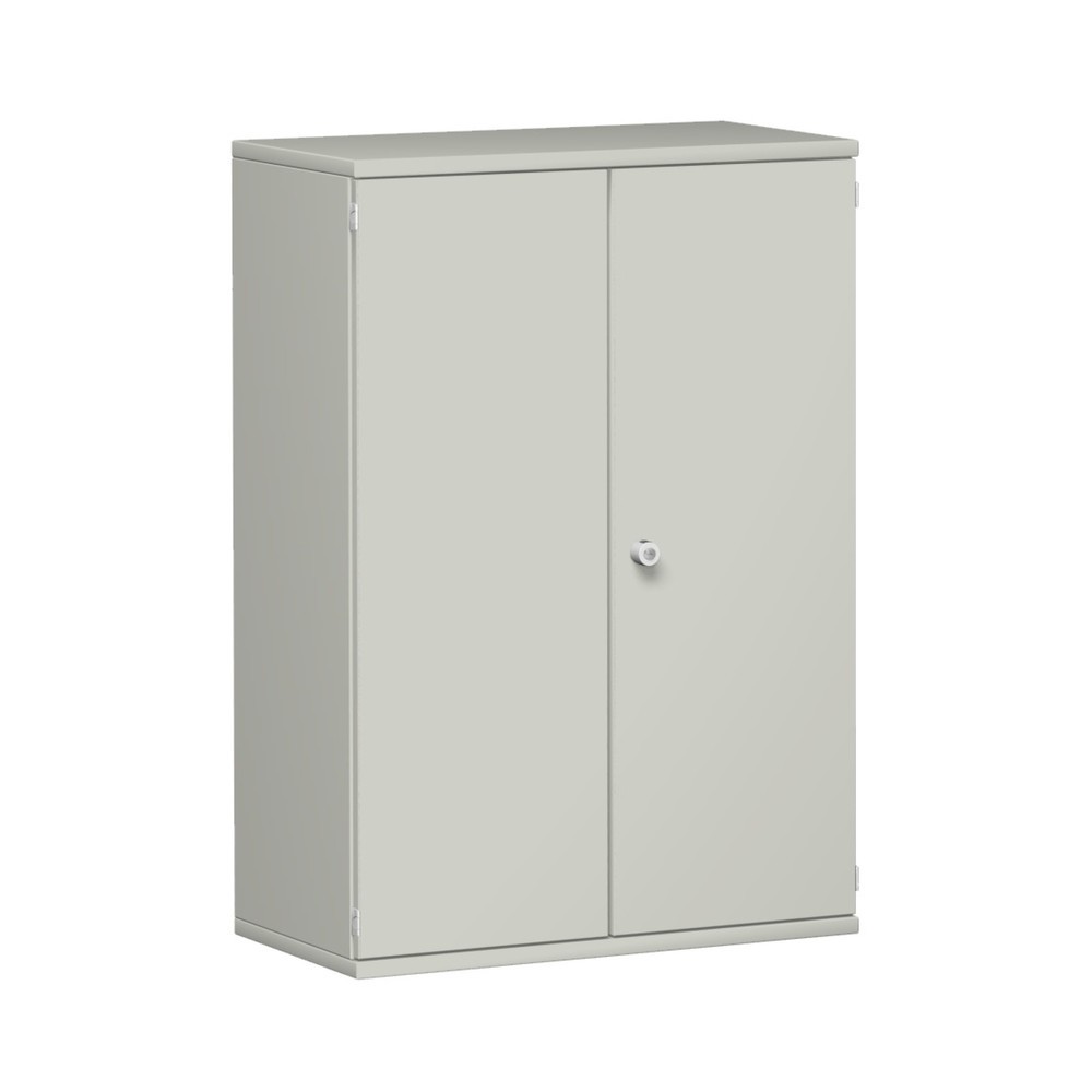 Immagine del prodotto: Armadio per ufficio Profi, 3 ripiani per raccoglitori, larghezza 800 mm, anta basculante, grigio chiaro