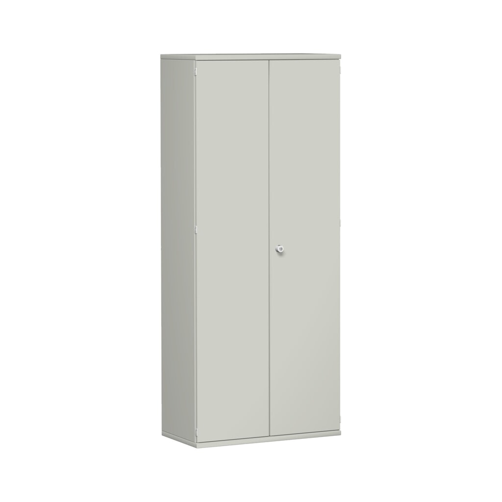 Armadio per ufficio Profi, 5 ripiani per raccoglitori, larghezza 800 mm, anta basculante, grigio chiaro Immagine del prodotto: Armadio per ufficio Profi, 5 ripiani per raccoglitori, larghezza 800 mm, anta basculante, grigio chiaro