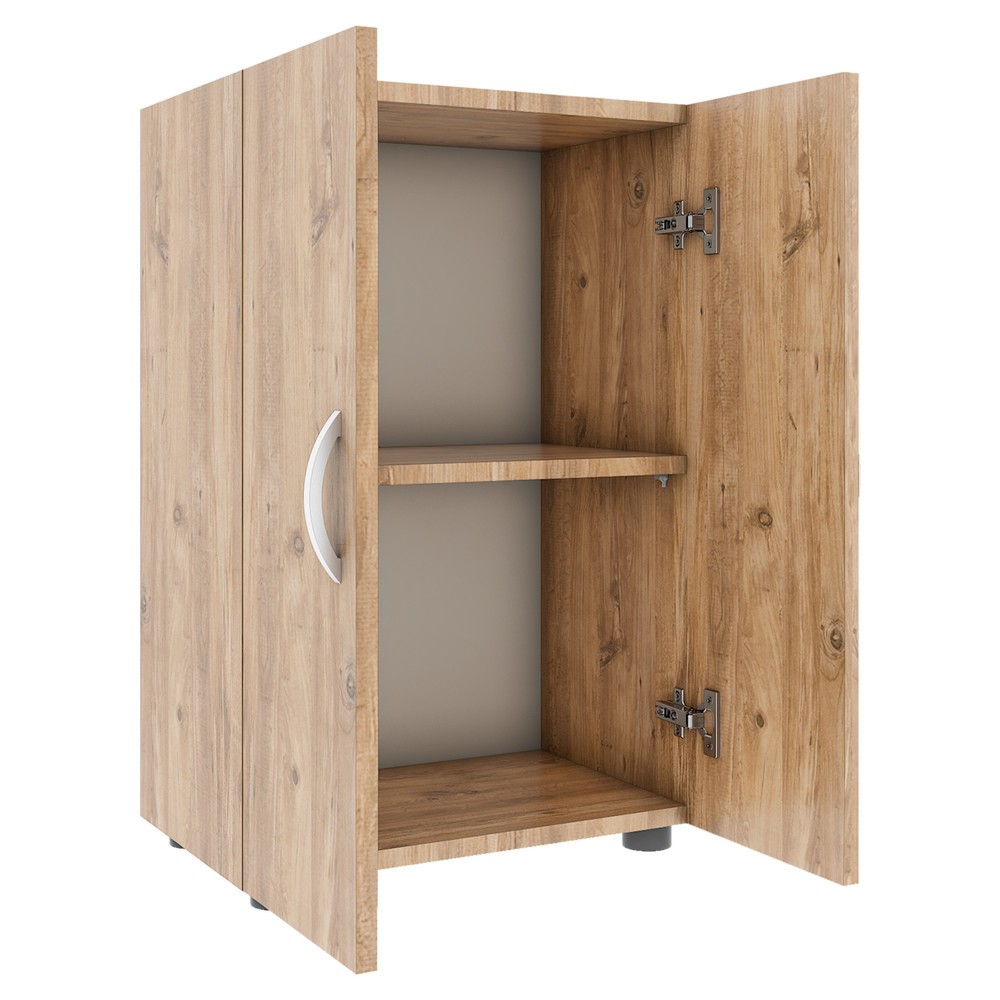 Immagine del prodotto n. 4: Armadio VCM da ufficio Ulas a 2 scomparti, rovere miele