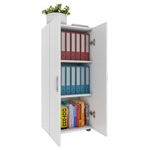 Immagine del prodotto n. 1: VCM armadio da ufficio Ulas a 3 scomparti, bianco