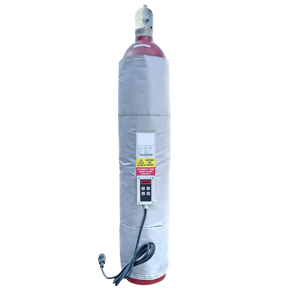 Immagine del prodotto: Kuhlmann fascia riscaldante per bombole di gas (79 l), 230 V, 411 W, con regolatore di temperatura digitale 0 - 40 °C
