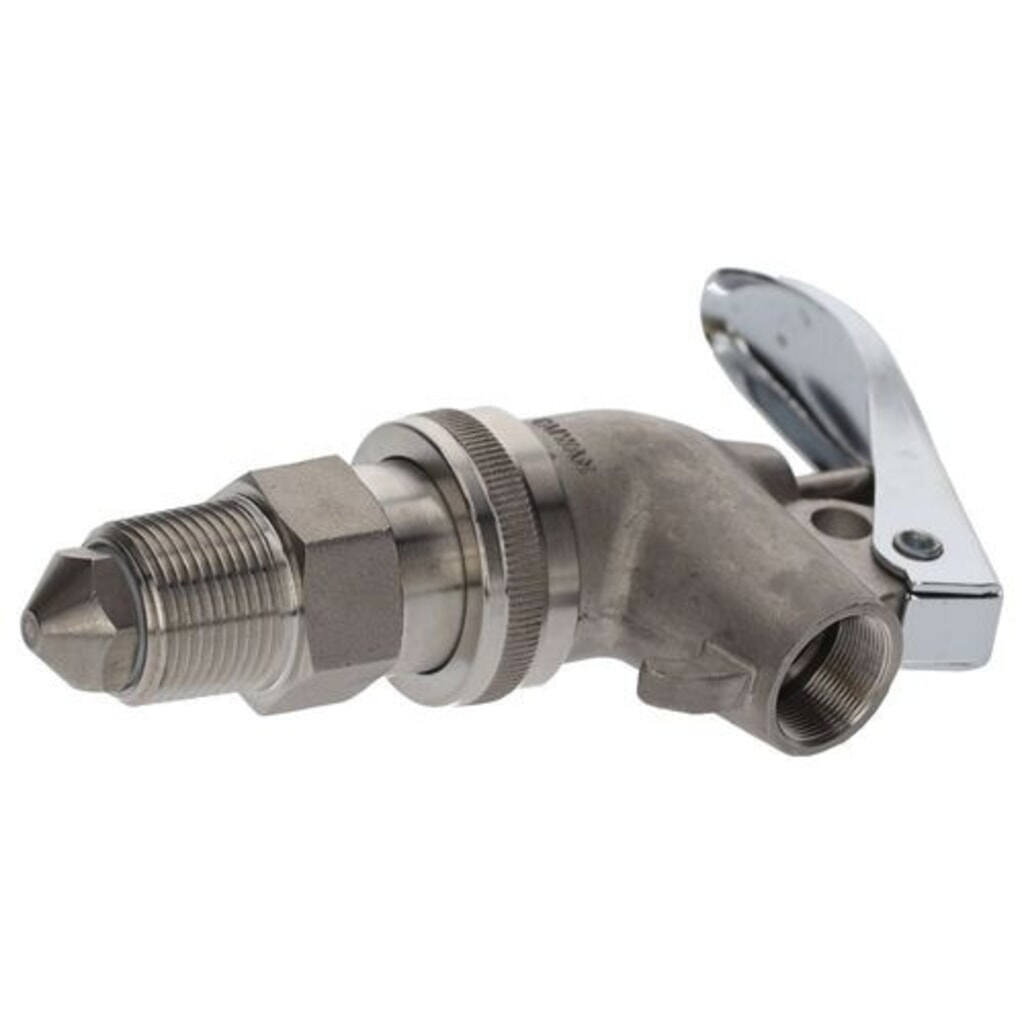 Denios rubinetto di spillatura in acciaio inox autochiudente, diametro filettatura 3/4 di pollice Immagine del prodotto: Denios rubinetto di spillatura in acciaio inox autochiudente, diametro filettatura 3/4 di pollice