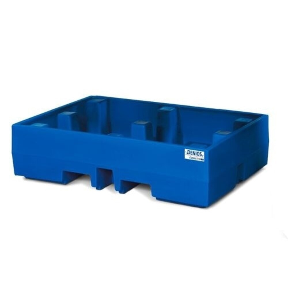 Immagine del prodotto n. 1: Denios vasca di raccolta classic-line in PE per 2 fusti, senza griglia, volume di raccolta 270 l, HxBxT 350 x 900 x 1300 mm
