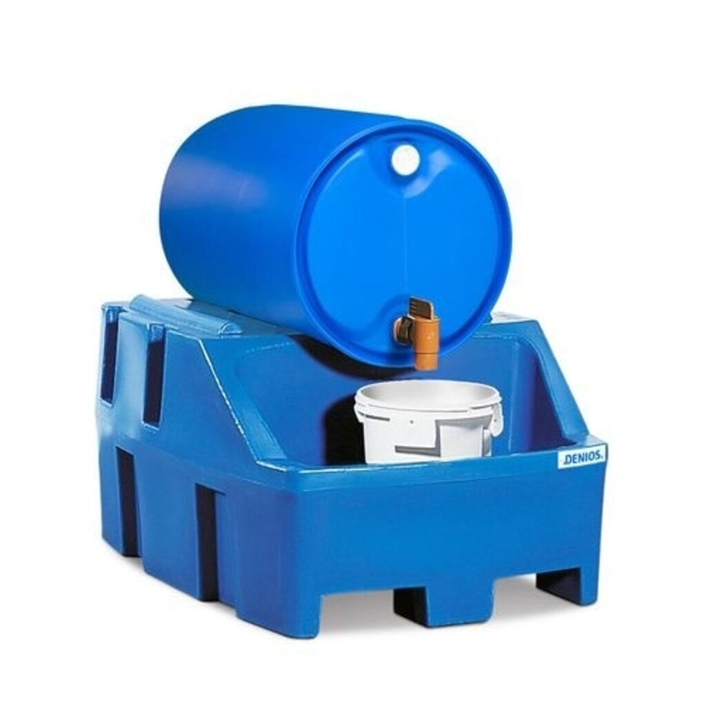 Denios stazione di riempimento PolySafe RS in polietilene, blu, per 1 fusto da 200 l Immagine del prodotto: Denios stazione di riempimento PolySafe RS in polietilene, blu, per 1 fusto da 200 l