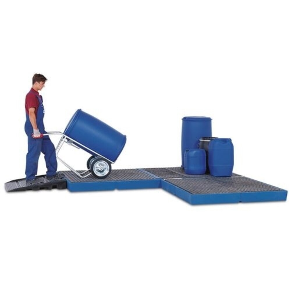 Immagine del prodotto n. 2: Denios vasca di raccolta da pavimento classic-line in PE, elemento singolo, con griglia in PE, HxBxT 150 x 1500 x 1500 mm