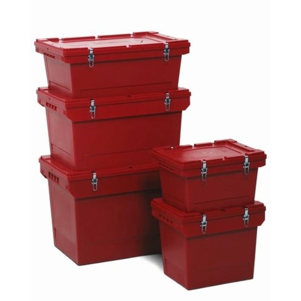 Immagine del prodotto n. 1: Denios contenitore di sicurezza riutilizzabile per merci pericolose, in polipropilene, con coperchio ribaltabile e chiusura a clip metallica, 18 l