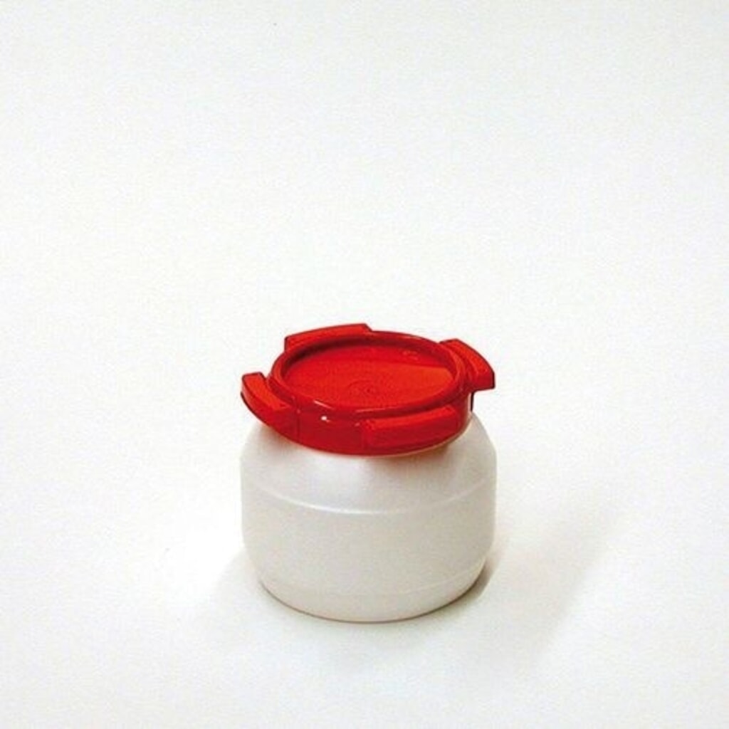 Immagine del prodotto: Denios fusto a bocca larga in polietilene (PE), bianco-rosso WH 3, volume 3,6 l
