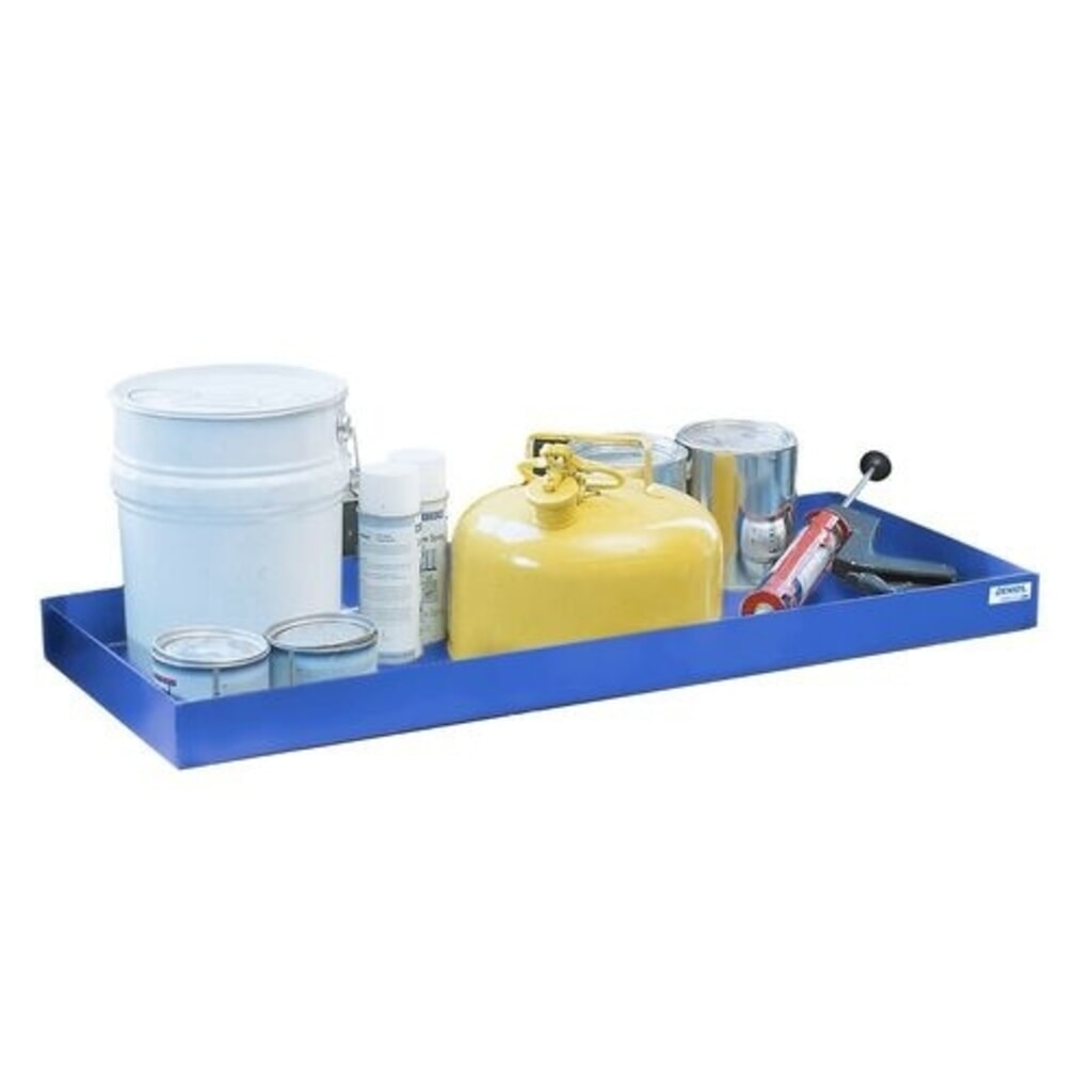 Immagine del prodotto: Denios vasca di raccolta per piccoli contenitori classic-line in acciaio verniciato a polvere, volume di raccolta 20 l, HxBxT 75 x 987 x 400 mm