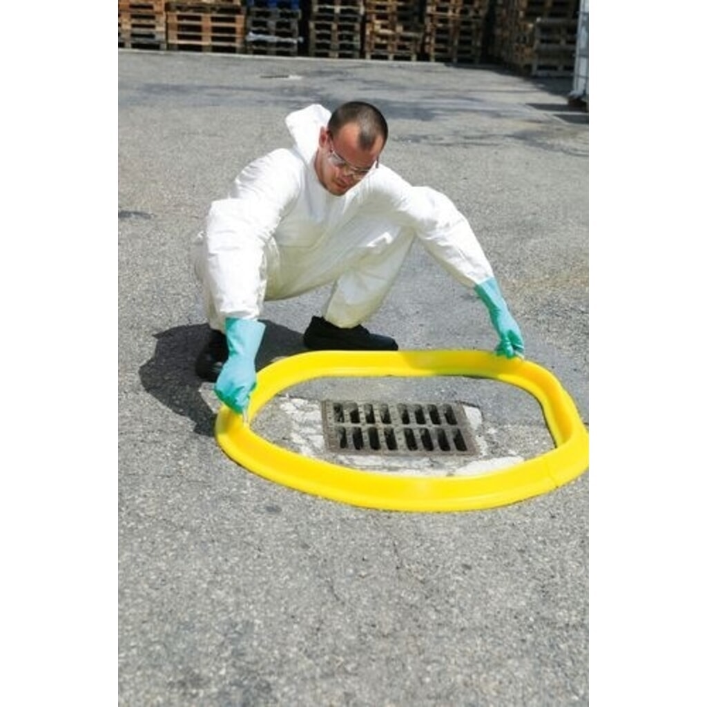 Denios protezione di canali, barriera di sbarramento flessibile a serpentina, lunghezza 2.000 mm, altezza 100 mm Immagine del prodotto: Denios protezione di canali, barriera di sbarramento flessibile a serpentina, lunghezza 2.000 mm, altezza 100 mm
