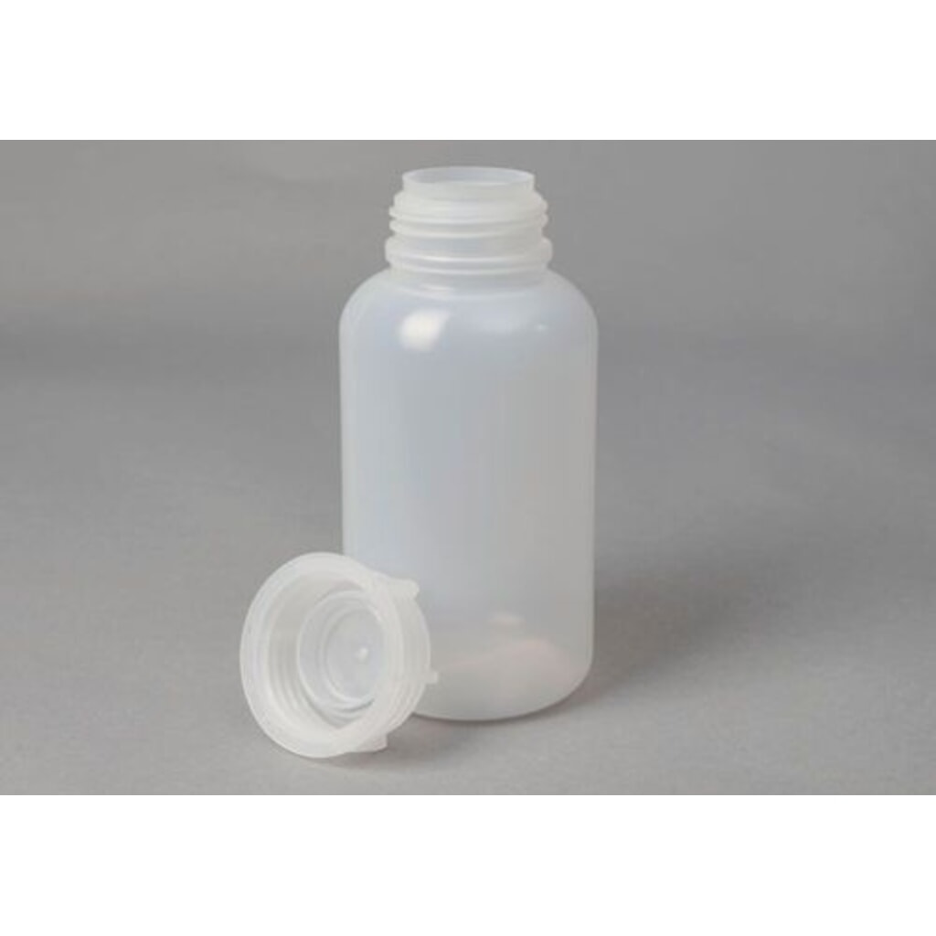 Denios bottiglie a bocca larga in LDPE, rotonde, trasparenti naturali, 1500 ml, 6 pezzi Immagine del prodotto n. 1: Denios bottiglie a bocca larga in LDPE, rotonde, trasparenti naturali, 1500 ml, 6 pezzi