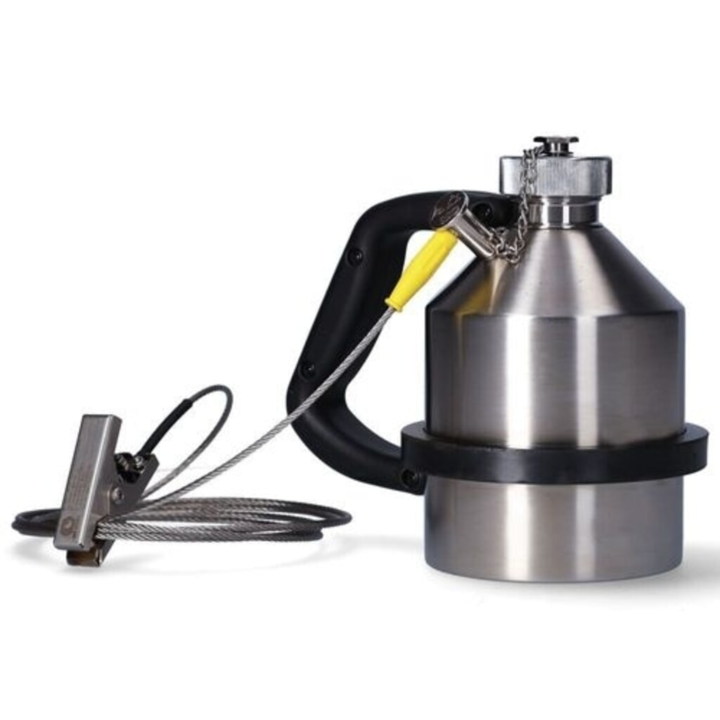 Denios FALCON contenitore di sicurezza in acciaio inox, con collegamento a terra e tappo a vite, 1 l Immagine del prodotto: Denios FALCON contenitore di sicurezza in acciaio inox, con collegamento a terra e tappo a vite, 1 l