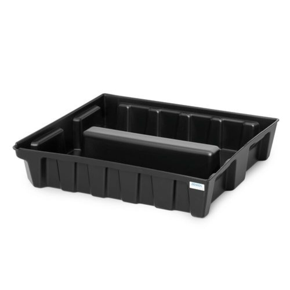 Immagine del prodotto n. 1: Denios vasca di raccolta per piccoli contenitori base-line in PE, altezza 160 mm, con scarico, senza griglia, volume di raccolta 70 l