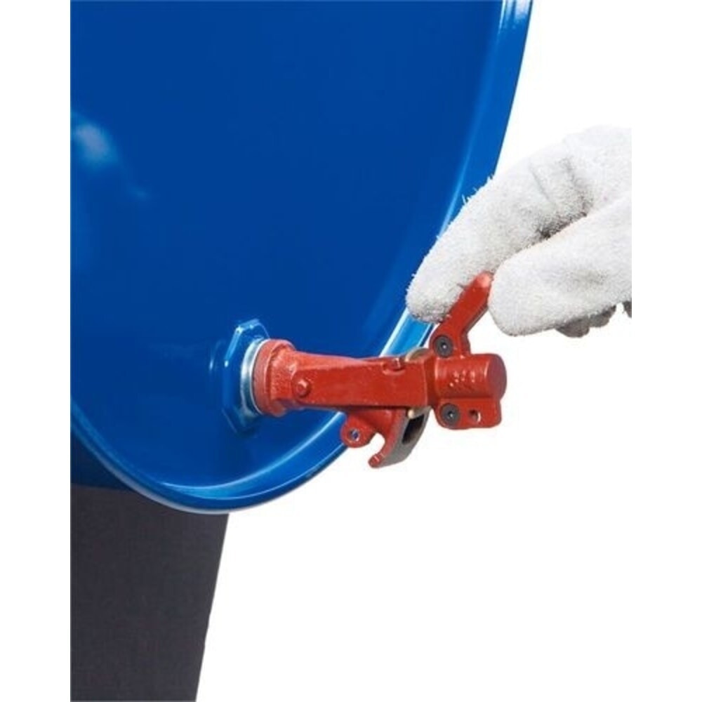 Immagine del prodotto n. 2: Denios rubinetto per fusti in ghisa con piastra di chiusura in ottone, diametro filettatura 3/4 di pollice