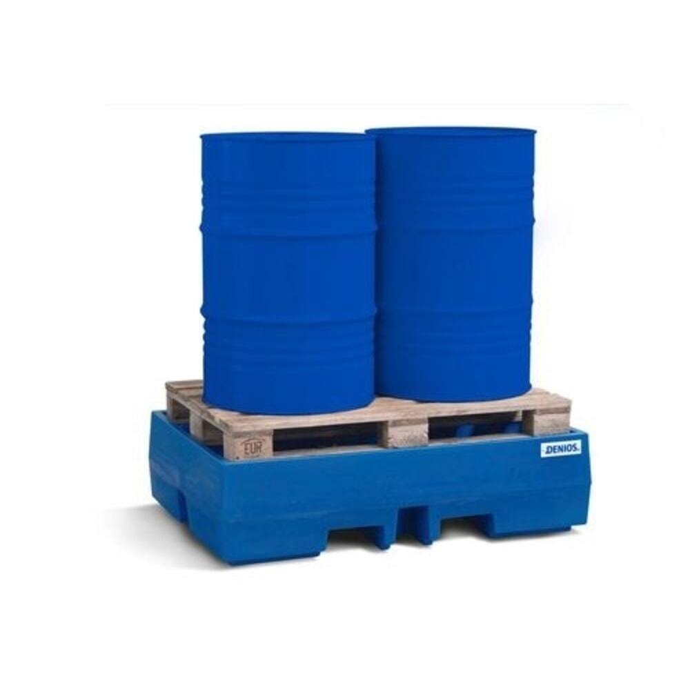 Immagine del prodotto n. 2: Denios vasca di raccolta classic-line in PE per 2 fusti, senza griglia, volume di raccolta 270 l, HxBxT 350 x 900 x 1300 mm