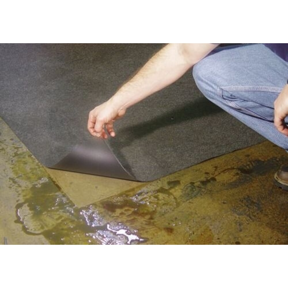 Immagine del prodotto n. 2: Denios rotolo di protezione per pavimenti in tessuto non tessuto DENSORB® Extra PE, con rivestimento in PE nero, 91 cm x 15 m