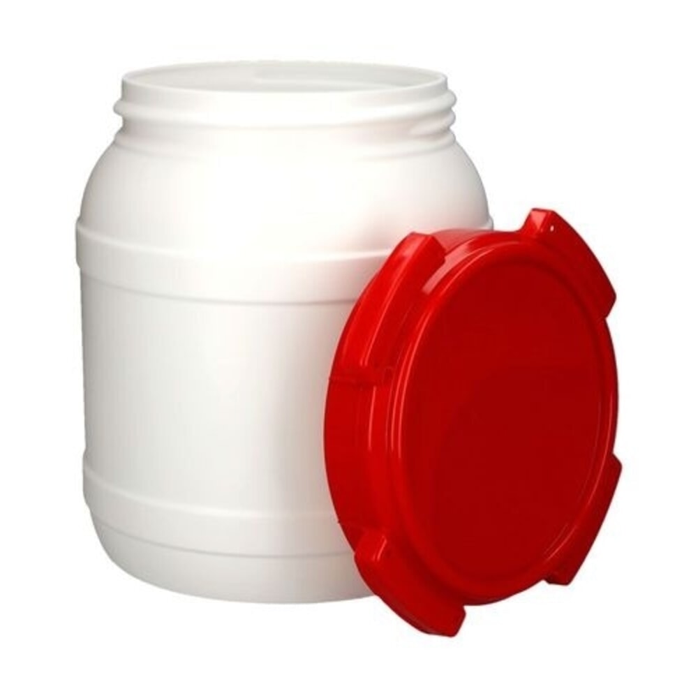 Immagine del prodotto n. 3: Denios fusto a bocca larga in polietilene (PE), bianco-rosso, WH 15, volume 15 l