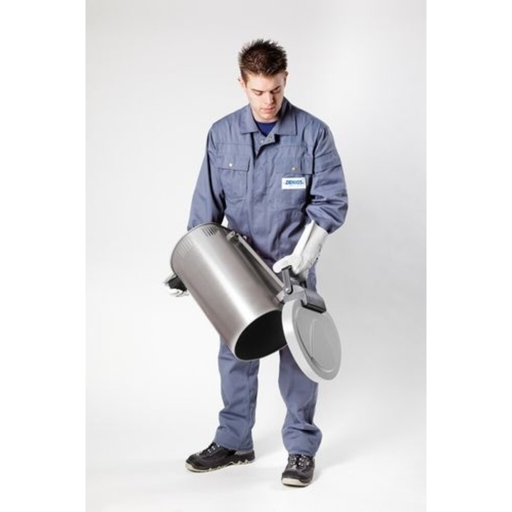 Immagine del prodotto n. 3: Denios contenitore di sicurezza per rifiuti, in acciaio inox, con ammortizzazione del coperchio, volume 50 l