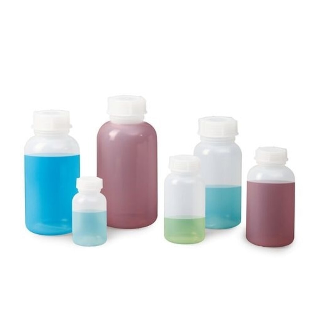 Denios bottiglie a bocca larga in LDPE, rotonde, trasparenti naturali, 1500 ml, 6 pezzi Immagine del prodotto n. 4: Denios bottiglie a bocca larga in LDPE, rotonde, trasparenti naturali, 1500 ml, 6 pezzi