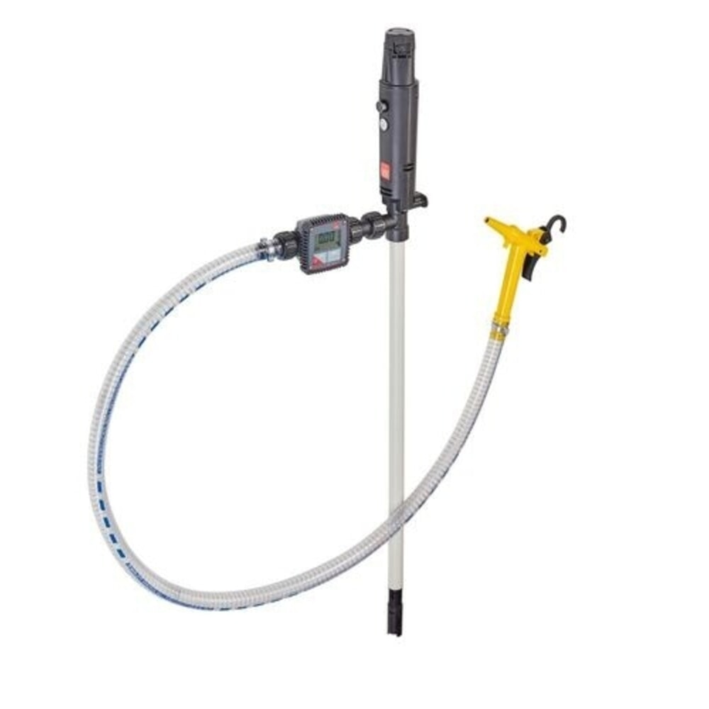 Immagine del prodotto n. 3: Denios pompa per fusti a batteria in polipropilene, tubo da 1,5 m, valvola di erogazione, 75 W, profondità di immersione 500 mm