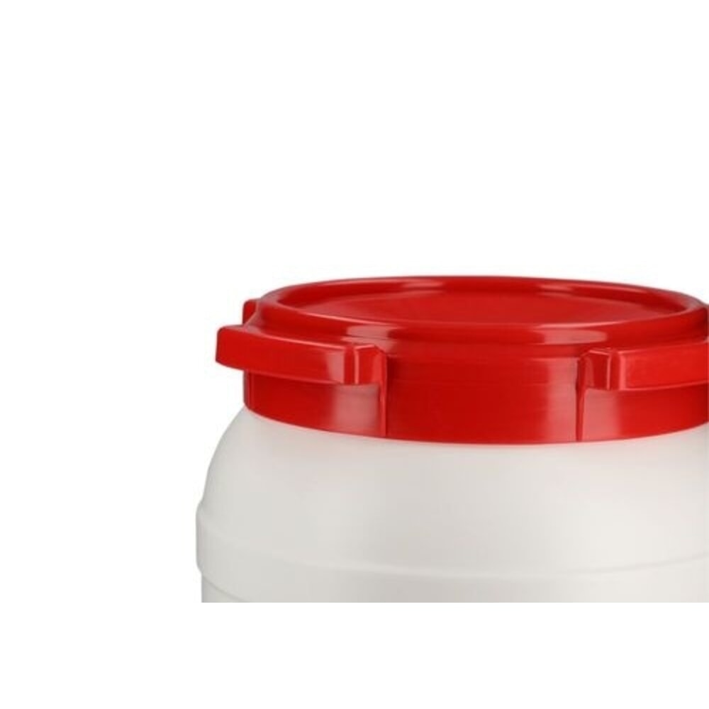 Immagine del prodotto n. 4: Denios fusto a bocca larga in polietilene (PE), bianco-rosso, WH 15, volume 15 l