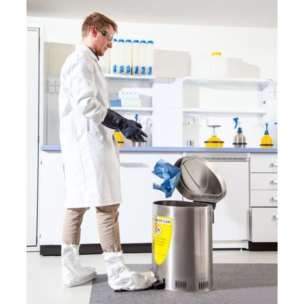 Immagine del prodotto n. 4: Denios contenitore di sicurezza per rifiuti, in acciaio inox, con ammortizzazione del coperchio, volume 50 l
