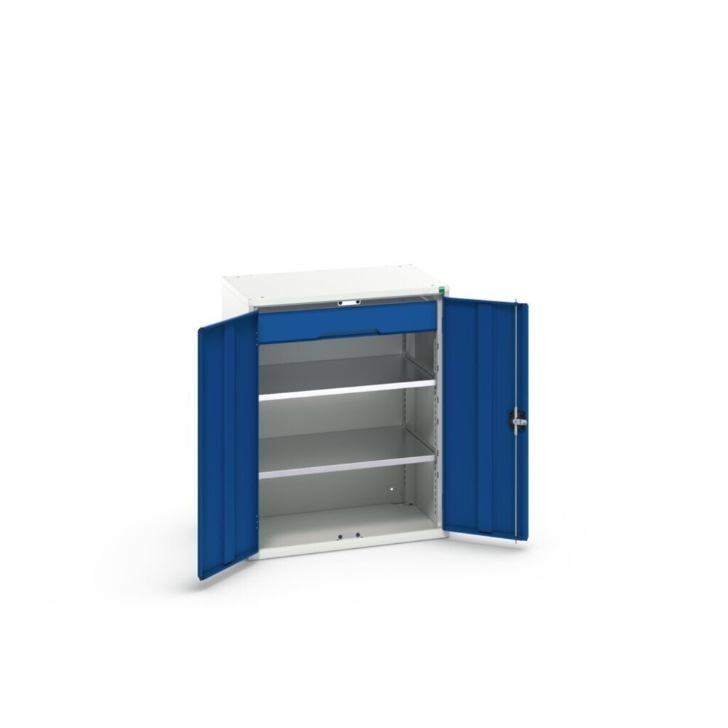 bott verso Armadio ad ante battenti con cassetto, con 2 ripiani e 1 cassetto, LxPxA: 800 x 550 x 1000 mm Immagine del prodotto n. 3: bott verso Armadio ad ante battenti con cassetto, con 2 ripiani e 1 cassetto, LxPxA: 800 x 550 x 1000 mm