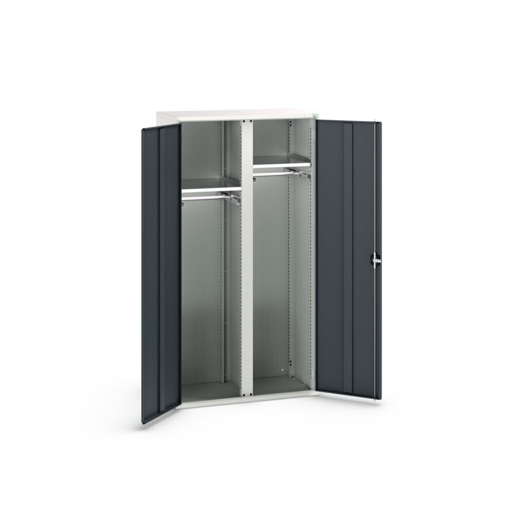 Immagine del prodotto n. 3: bott verso Armadio ad ante battenti con cassetti, con 2 ripiani e 2 aste appendiabiti, LxPxA: 1050 x 550 x 2000 mm