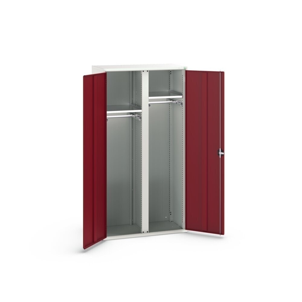 Immagine del prodotto n. 3: bott verso Armadio ad ante battenti con cassetti, con 2 ripiani e 2 aste appendiabiti, LxPxA: 1050 x 550 x 2000 mm