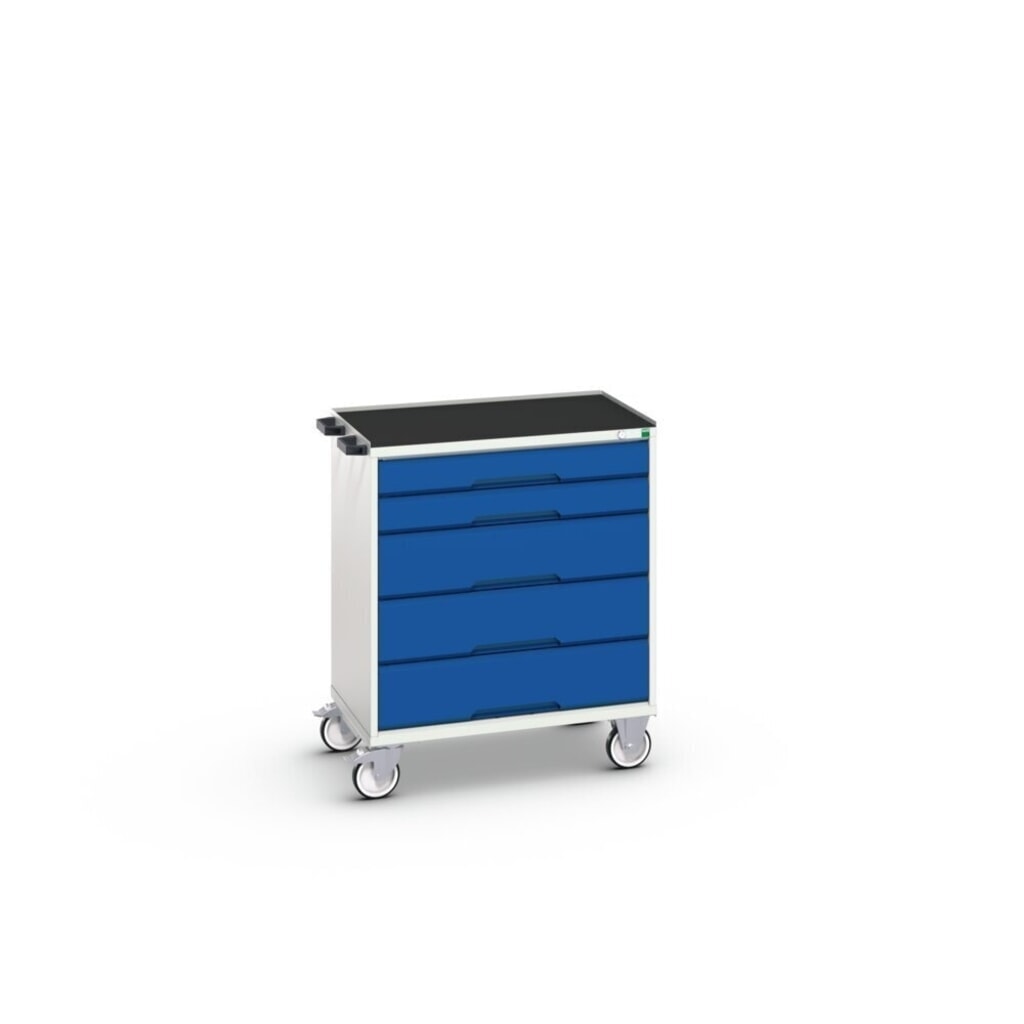 Immagine del prodotto n. 3: bott verso Cassettiera mobile, con 5 cassetti e bordo rialzato, LxPxA: 800 x 550 x 965 mm
