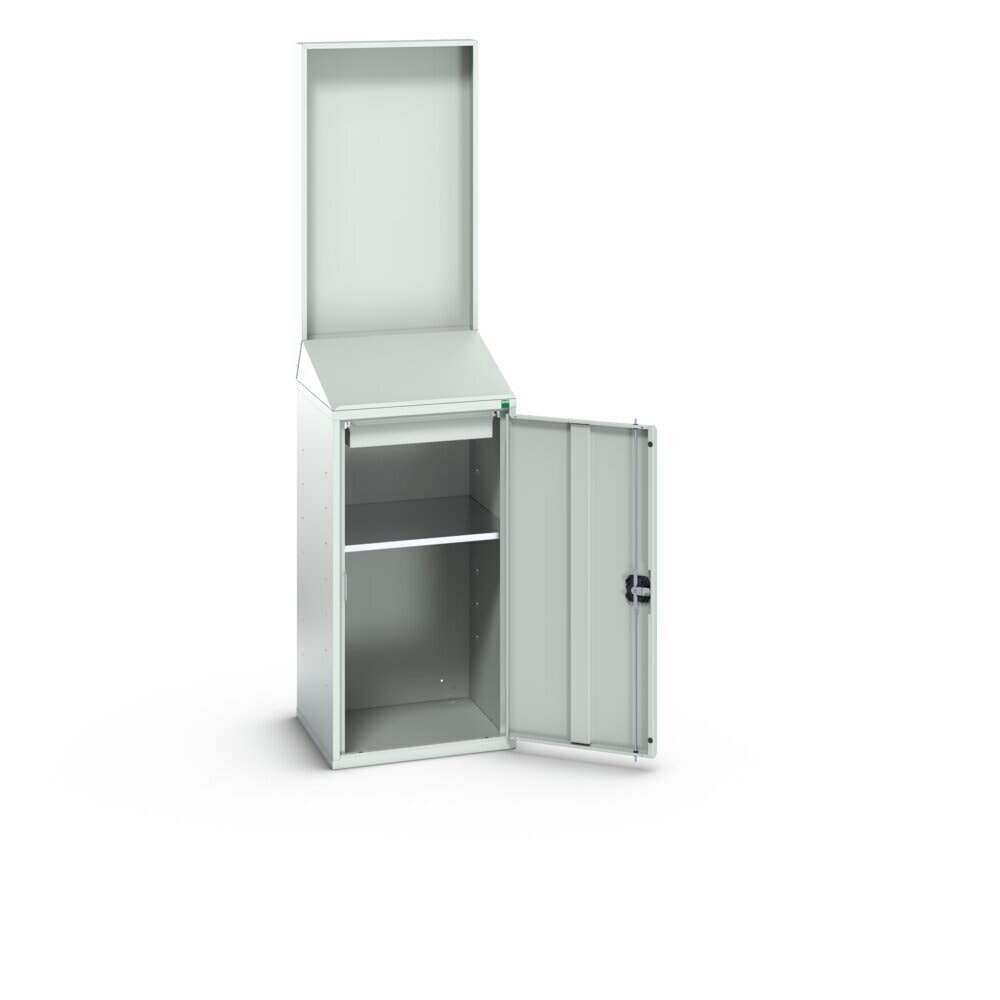 Immagine del prodotto n. 2: bott verso Scrittoio Economy con parete posteriore liscia, con 1 ripiano, 1 cassetto, LxPxA: 525 x 550 x 2000 mm