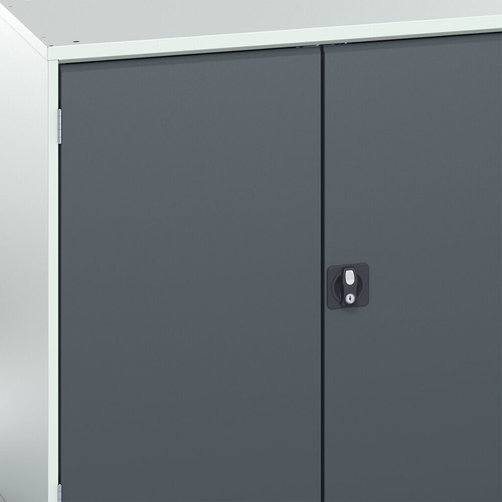 bott verso Armadio ad ante battenti con 1 cassetto, con 2 ripiani e parete posteriore, LxPxA: 1050 x 550 x 2000 mm Immagine del prodotto n. 8: bott verso Armadio ad ante battenti con 1 cassetto, con 2 ripiani e parete posteriore, LxPxA: 1050 x 550 x 2000 mm