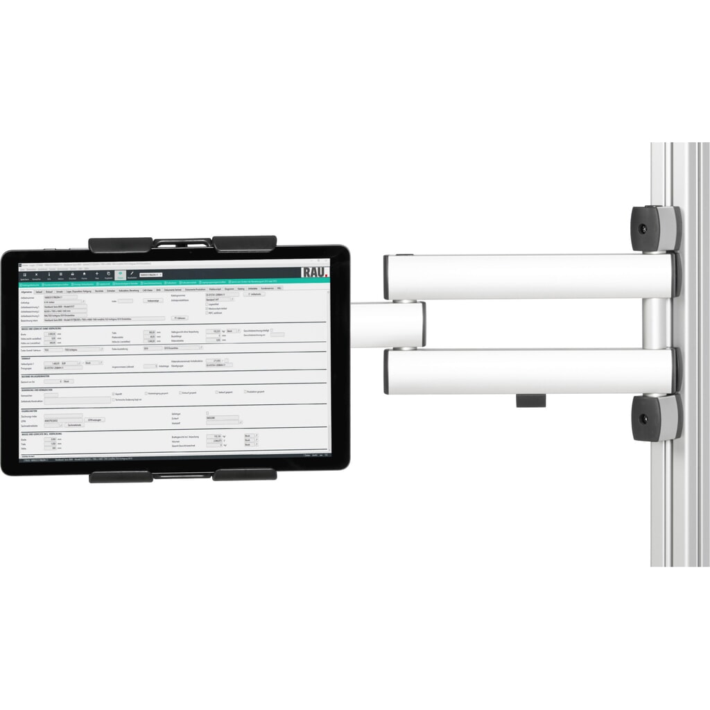 Supporto per tablet per tavolo di confezionamento RAU, per supporto per monitor a schermo piatto Immagine del prodotto: Supporto per tablet per tavolo di confezionamento RAU, per supporto per monitor a schermo piatto