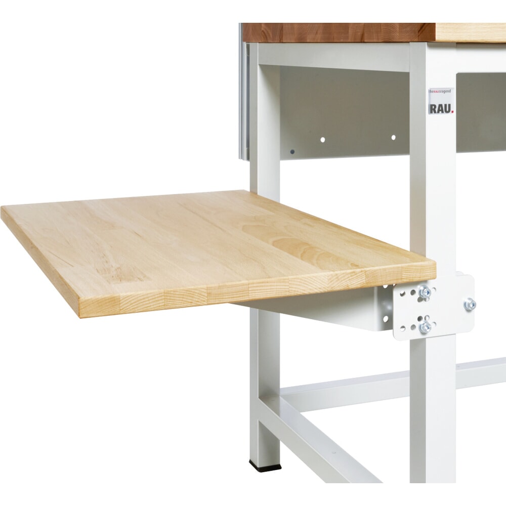 Immagine del prodotto: Ripiano laterale per tavolo di confezionamento RAU, per il montaggio sulla sottostruttura del sistema, AxLxP 100 mm x 450 mm x 800 mm