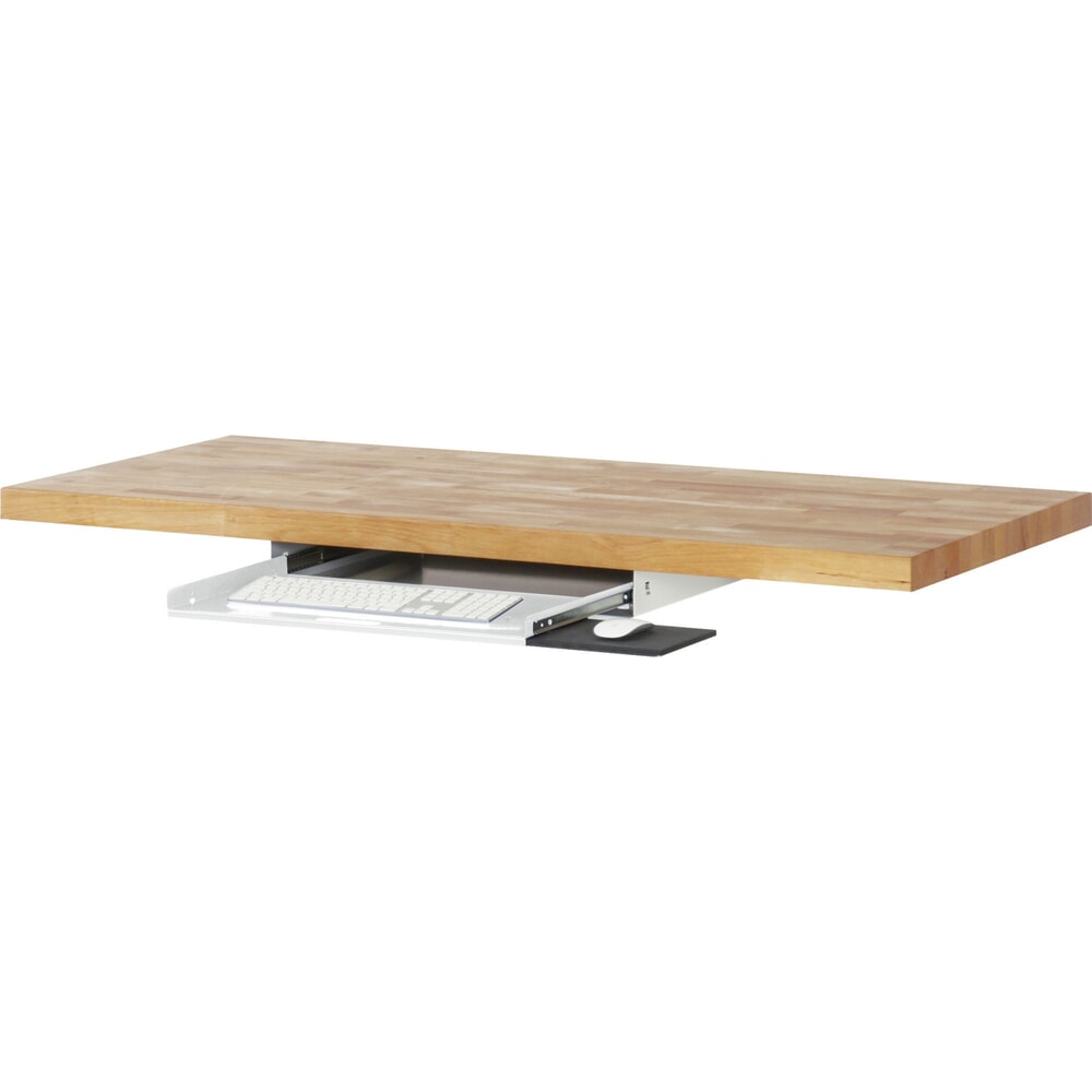 Immagine del prodotto: Ripiano estraibile per tastiera per tavolo di confezionamento RAU, grigio chiaro, AxLxP 85 mm x 640 mm x 485 mm
