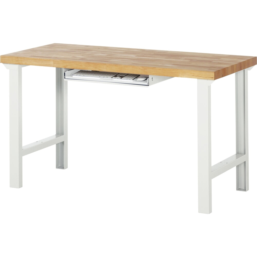 Immagine del prodotto n. 4: Ripiano estraibile per tastiera per tavolo di confezionamento RAU, grigio chiaro, AxLxP 85 mm x 640 mm x 485 mm