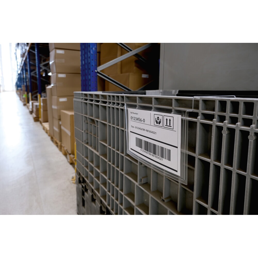 Immagine del prodotto n. 6: DURABLE tasca portadocumenti con staffe in filo metallico, DIN A5 orizzontale, aperta