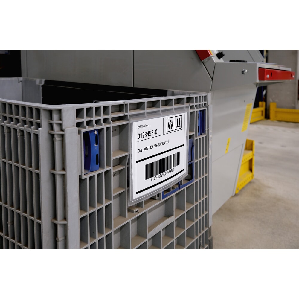 Immagine del prodotto n. 3: DURABLE tasca portadocumenti con staffe in filo metallico, DIN A4 orizzontale, aperta