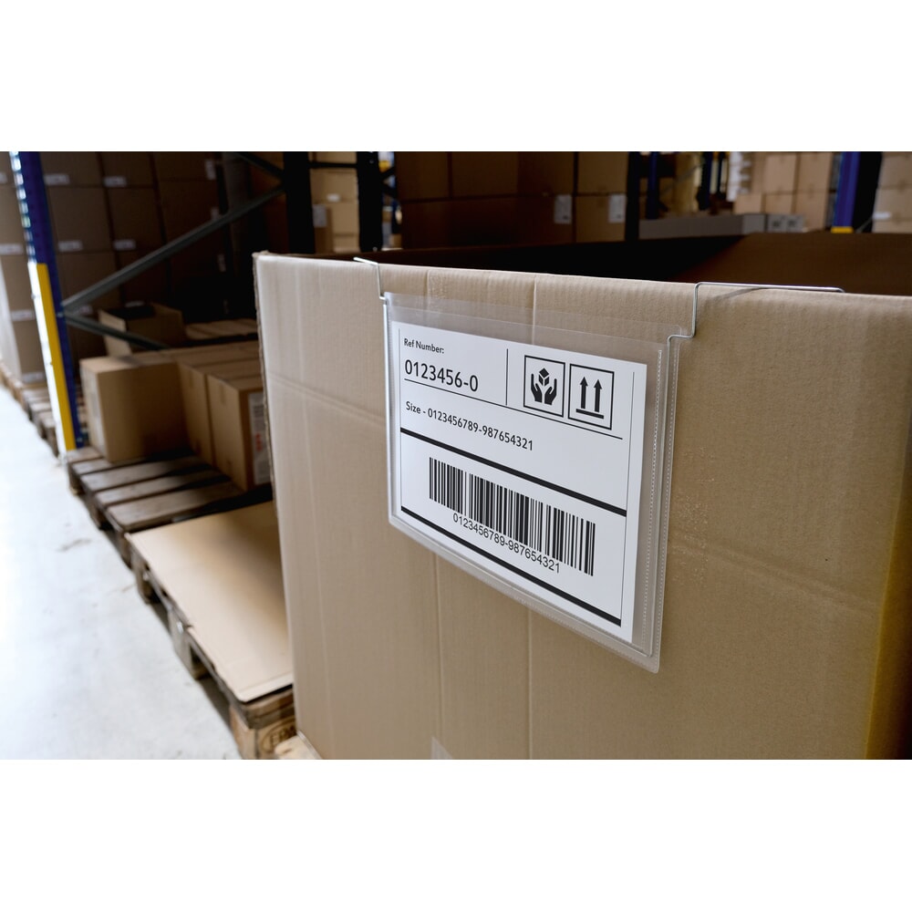 Immagine del prodotto n. 6: DURABLE tasca portadocumenti con staffe in filo metallico, DIN A4 orizzontale, aperta