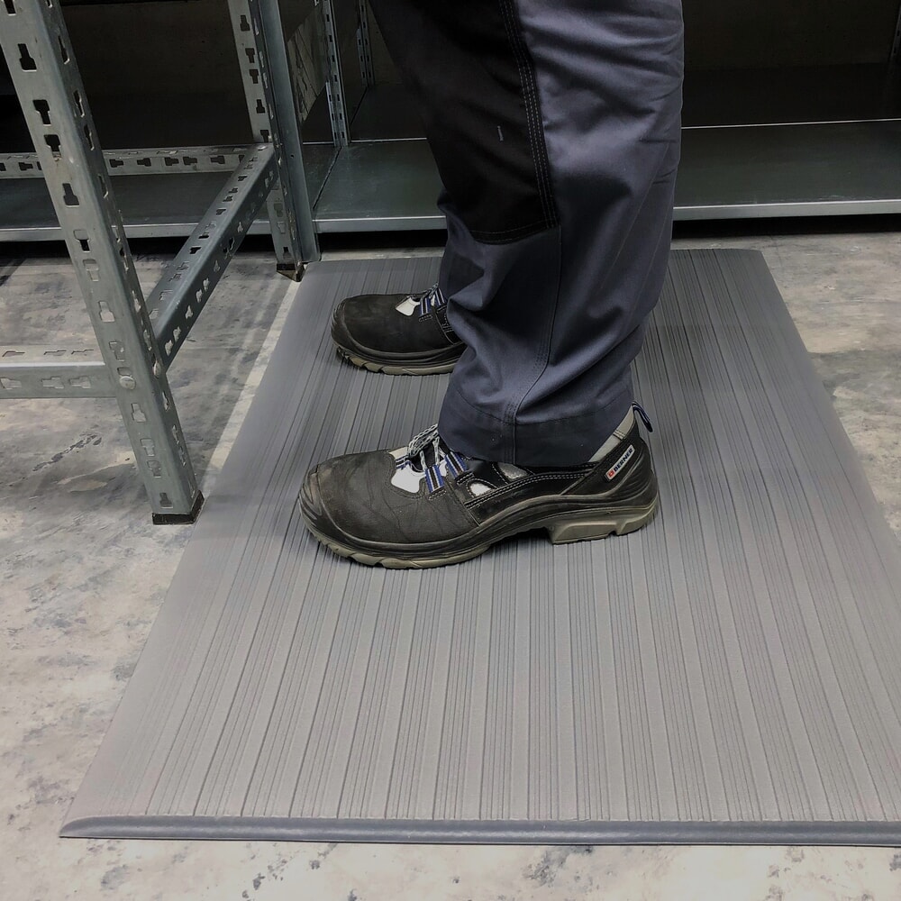 Immagine del prodotto n. 4: Steinbock® tappetino defaticante Ergo, profilo scanalato, monostrato, LxL 600 x 1000 mm, grigio