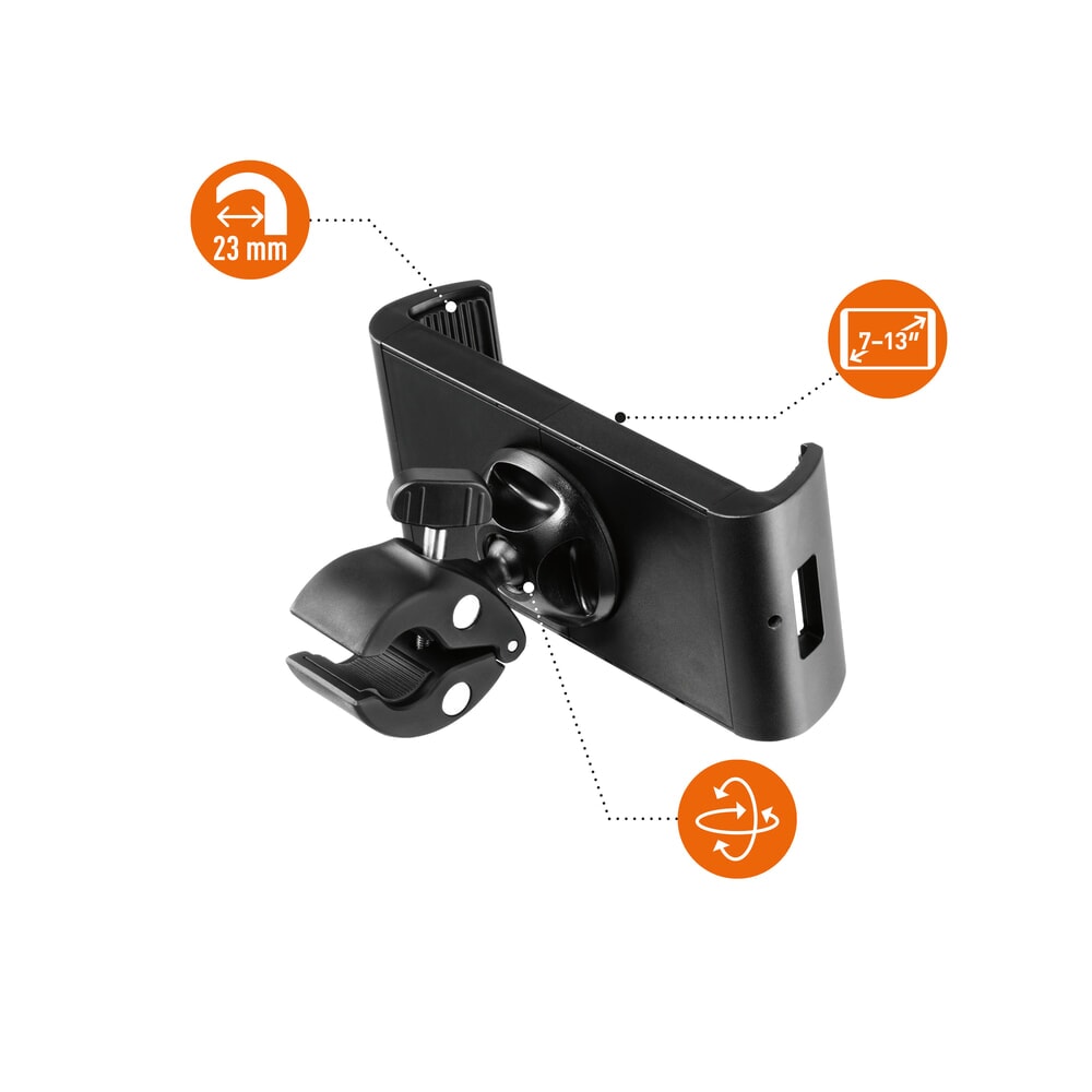 Immagine del prodotto: DURABLE supporto per tablet da 7–13 pollici, TOUGH KLEMME XL, morsetto